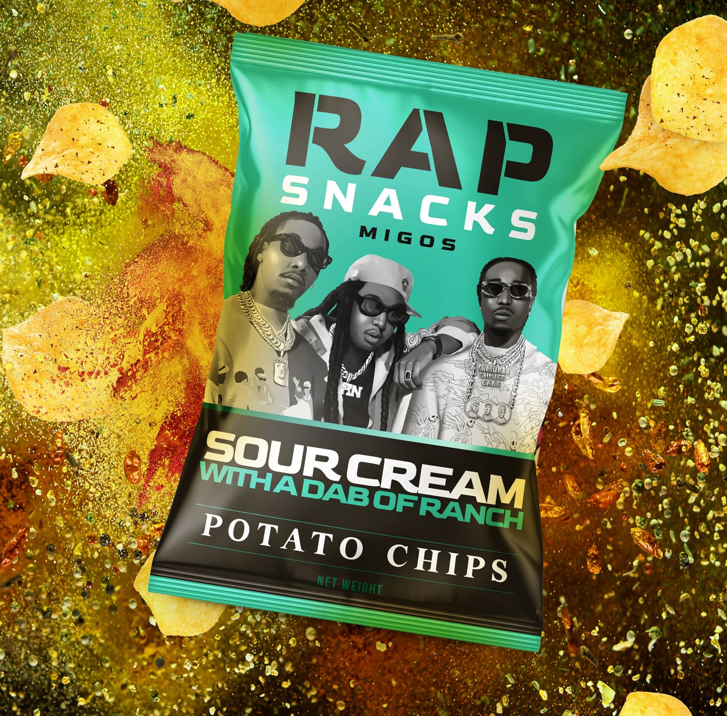 Sour Cream With A Dab Of Ranch Potato Chips (2.5oz)
