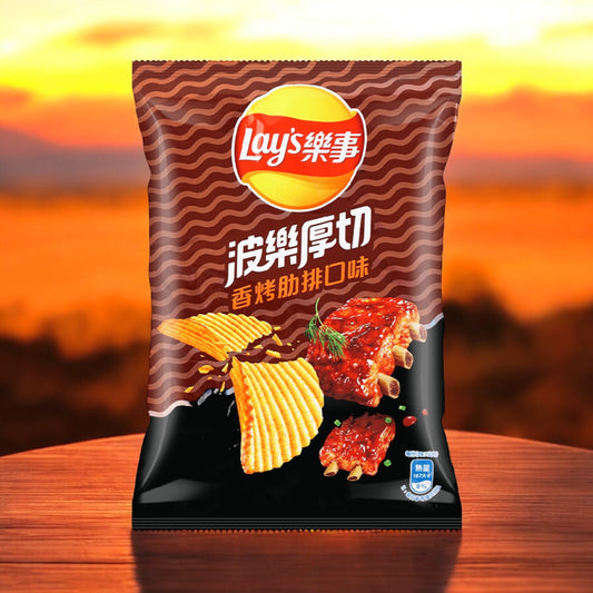 Thick Cut Grilled Ribs Potato Chips, 2.09oz