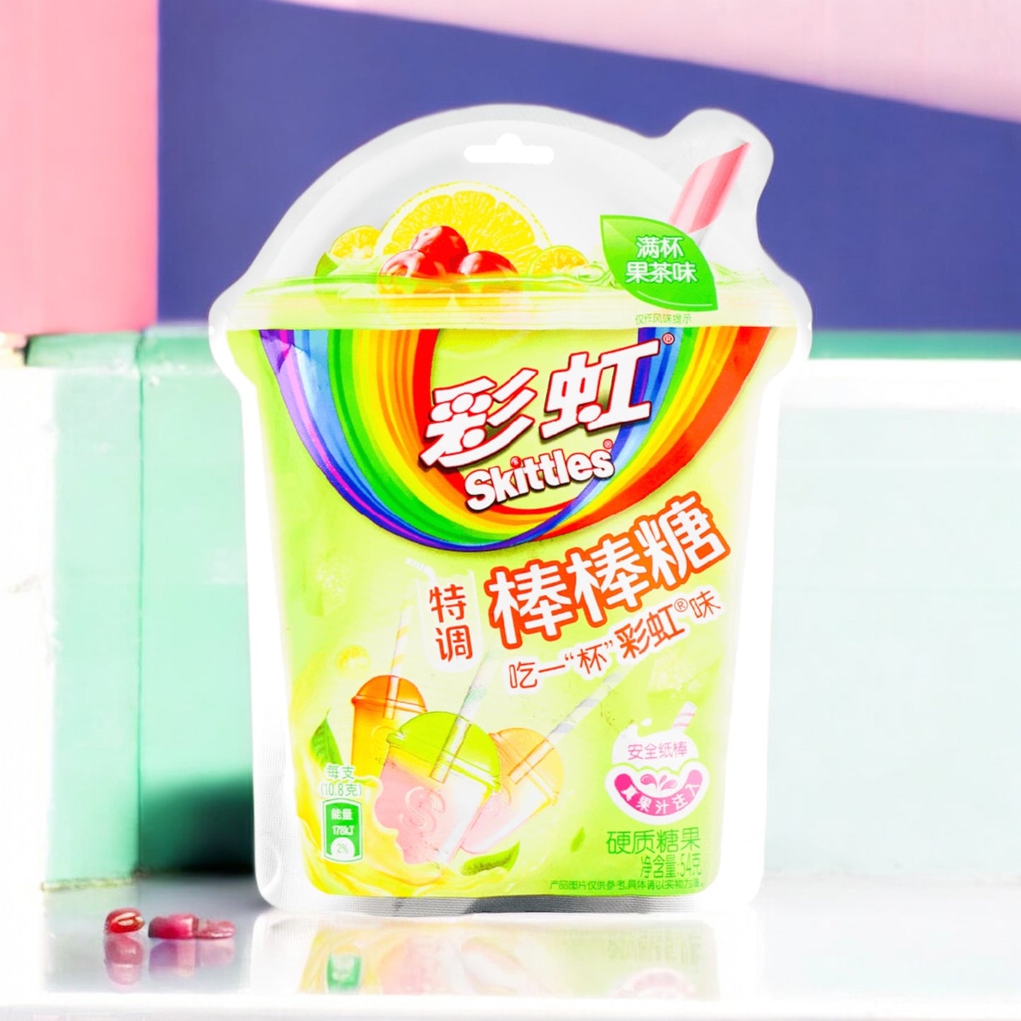 Skittles-Lolipop Fruit Tea Flavor 54g