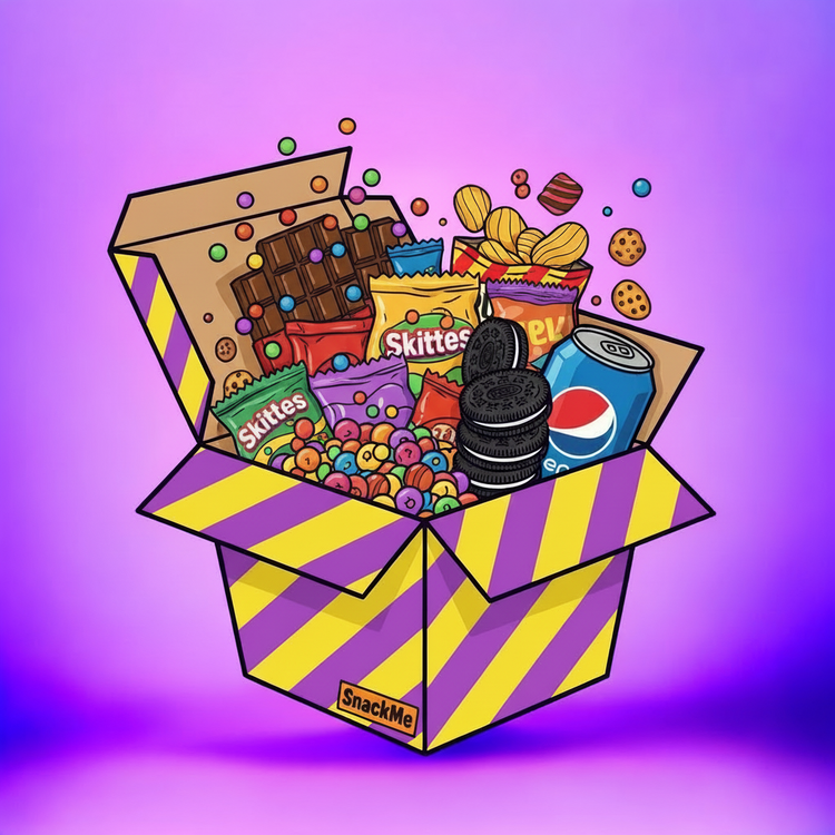 Snack Box with Skittles and Chocolate