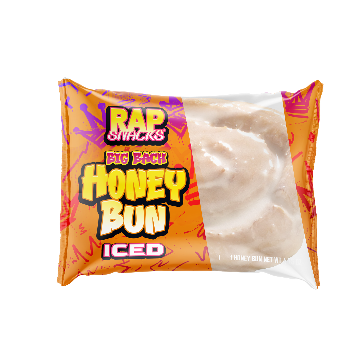 Rap Snacks Big Back Iced Honey Buns (4.75oz)