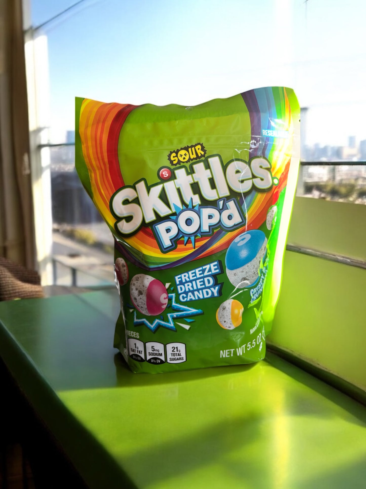 Sour Skittles Popd Freeze dried candy