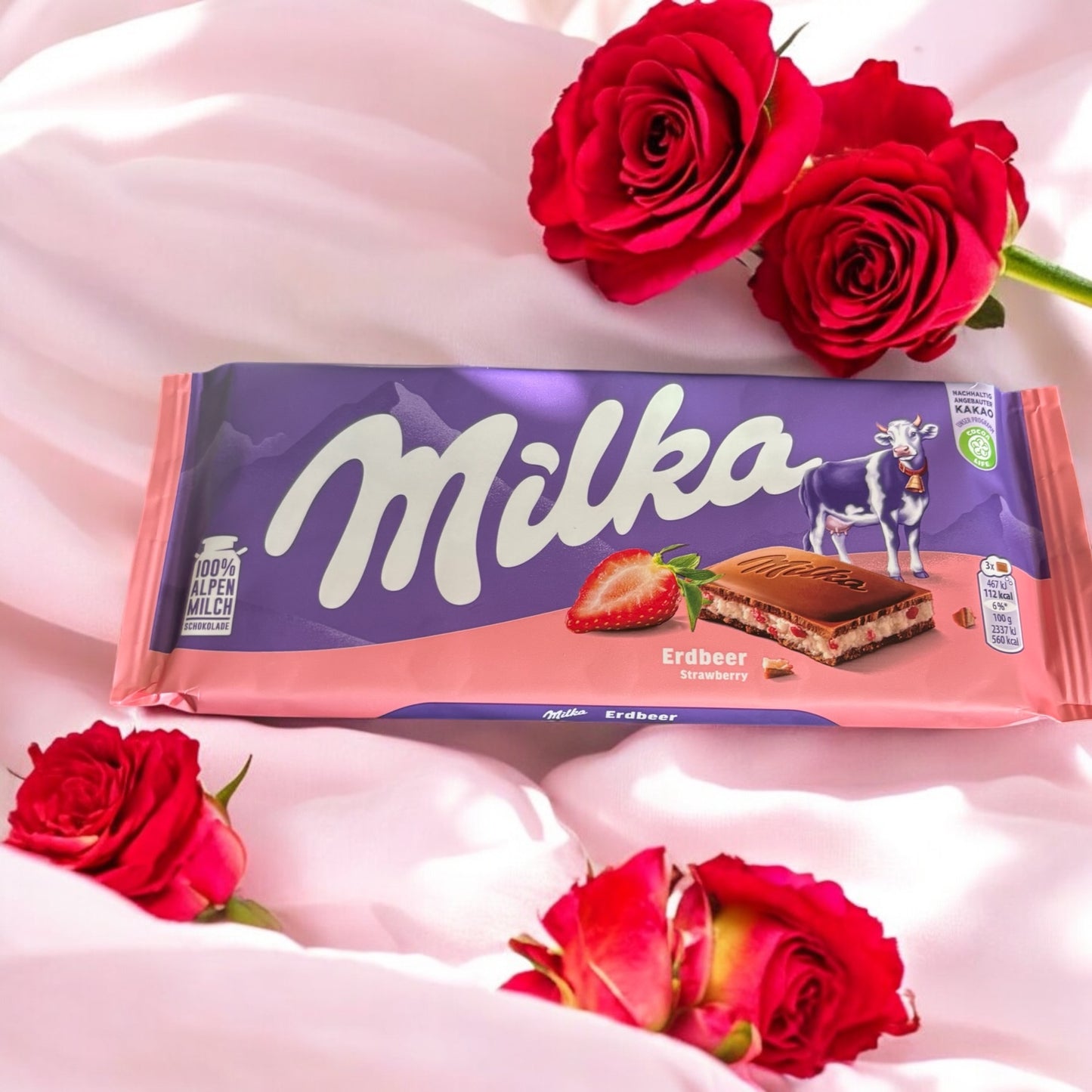 Milka strawberry