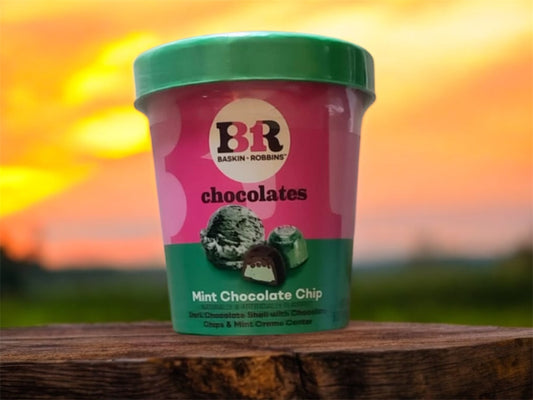 B&R  mint chocolate chip ice cream