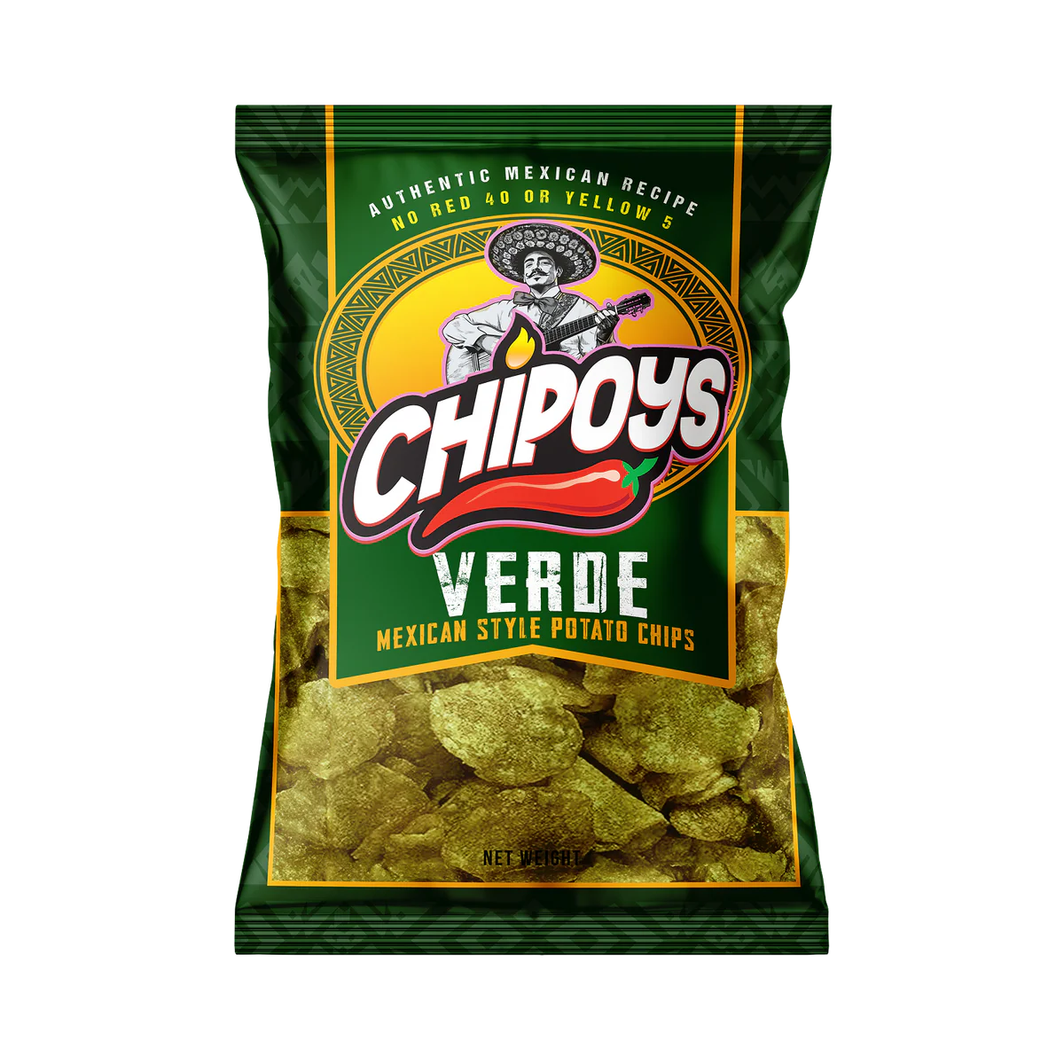 Chipoys Verde Potato Chips (2.5oz)